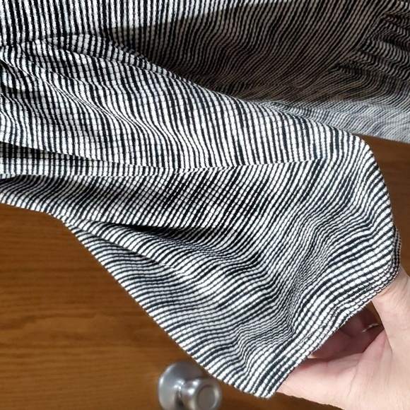 Anthropologie Daily practice cross back stretch midi dress NWT grey space dye - Picture 4 of 11